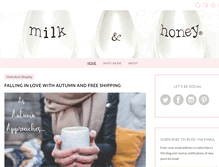 Tablet Screenshot of milkandhoneyluxuries.com